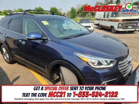 Blue 2018 Hyundai Santa Fe SE Ultimate for sale in Colorado Springs, CO
