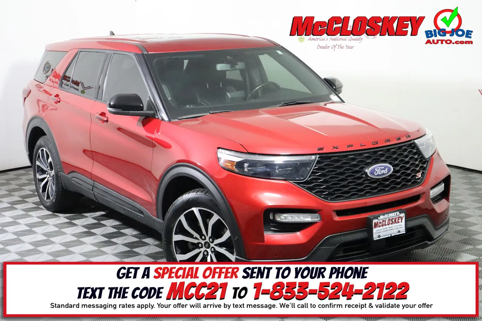 Red 2021 Ford Explorer ST for sale in Colorado Springs, CO