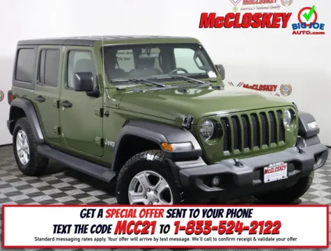Green 2021 Jeep Wrangler Unlimited Sport S for sale in Colorado Springs, CO
