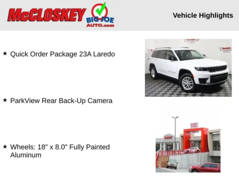 Photos of 2023 Jeep Grand Cherokee L Laredo for sale in Colorado Springs, CO at McCloskey Imports & 4x4s