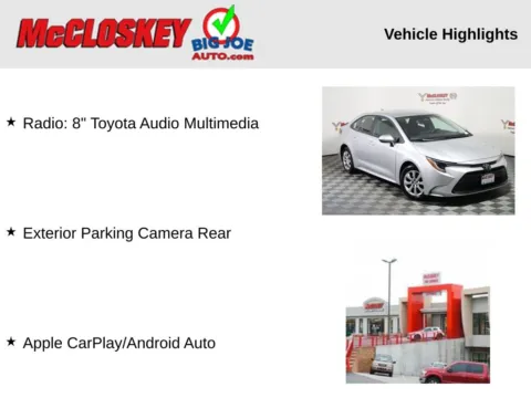 Photos of 2025 Toyota Corolla LE for sale in Colorado Springs, CO at McCloskey Imports & 4x4s (Licensed as McCloskey Isuzu)