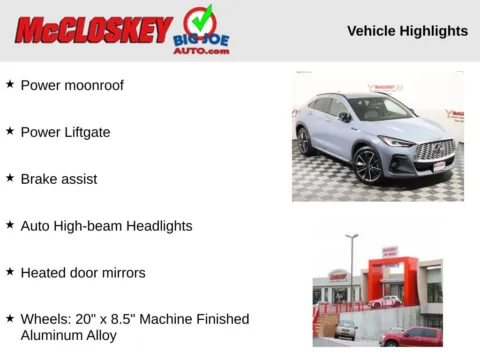 Photos of 2024 INFINITI QX55 LUXE for sale in Colorado Springs, CO at McCloskey Imports & 4x4s (Licensed as McCloskey Isuzu)