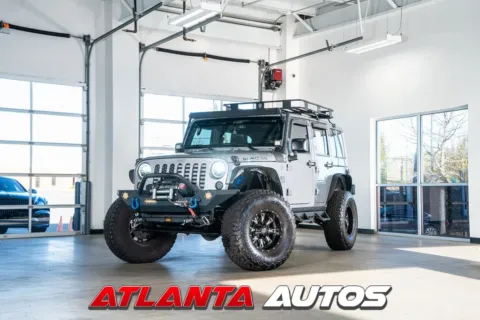 Silver 2015 Jeep Wrangler Unlimited Rubicon for sale in Marietta, GA