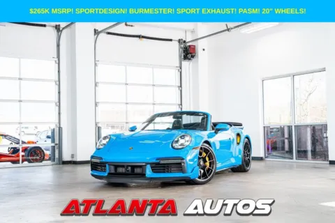 Blue 2022 Porsche 911 Turbo S for sale in Marietta, GA