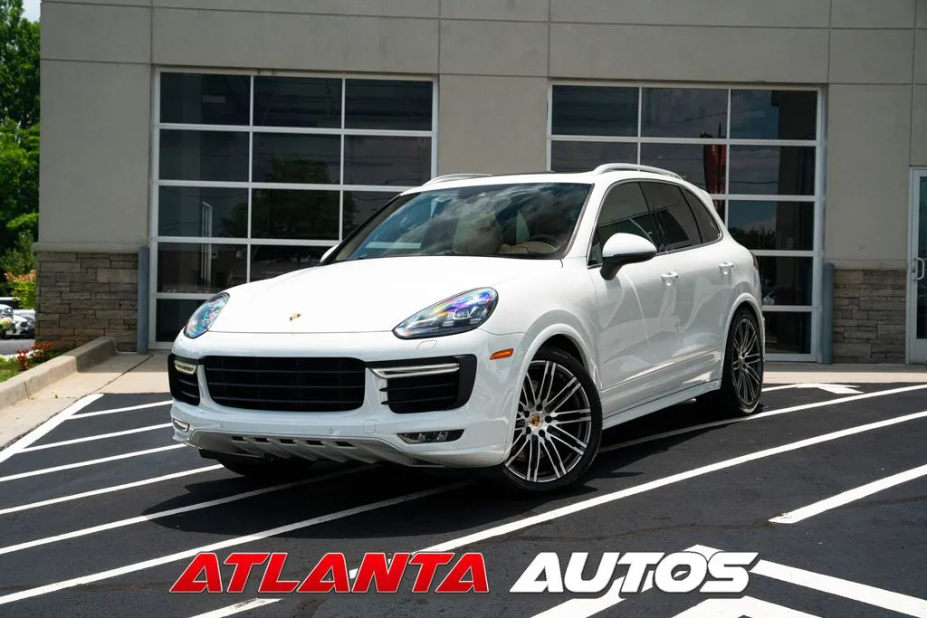 White 2015 Porsche Cayenne Turbo for sale in Marietta, GA