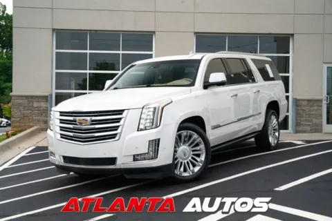 White 2018 Cadillac Escalade ESV Platinum Edition for sale in Marietta, GA
