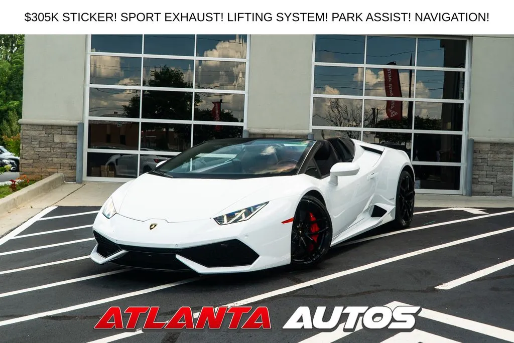 White 2017 Lamborghini Huracan LP610-4S for sale in Marietta, GA