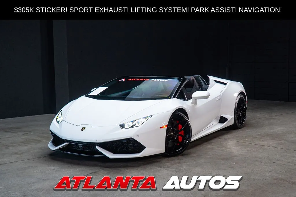White 2017 Lamborghini Huracan LP610-4S for sale in Marietta, GA