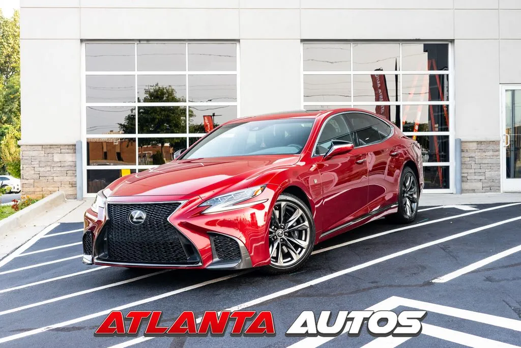 Red 2018 Lexus LS 500 F Sport for sale in Marietta, GA