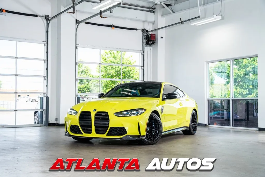Yellow 2021 BMW M4 Competition for sale in Marietta, GA