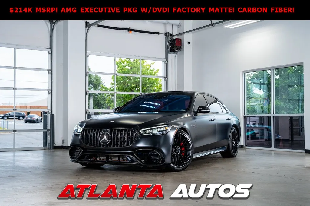 Black 2024 Mercedes-Benz S-Class S 63 E AMG for sale in Marietta, GA