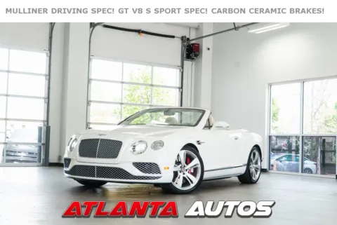 White 2017 Bentley Continental GT V8 S for sale in Marietta, GA