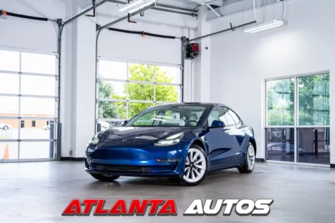 Blue 2021 Tesla Model 3 Standard Range Plus for sale in Marietta, GA