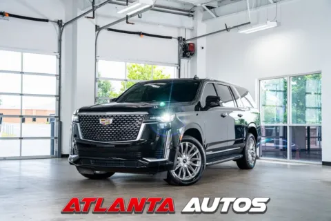 Black 2021 Cadillac Escalade ESV Premium for sale in Marietta, GA