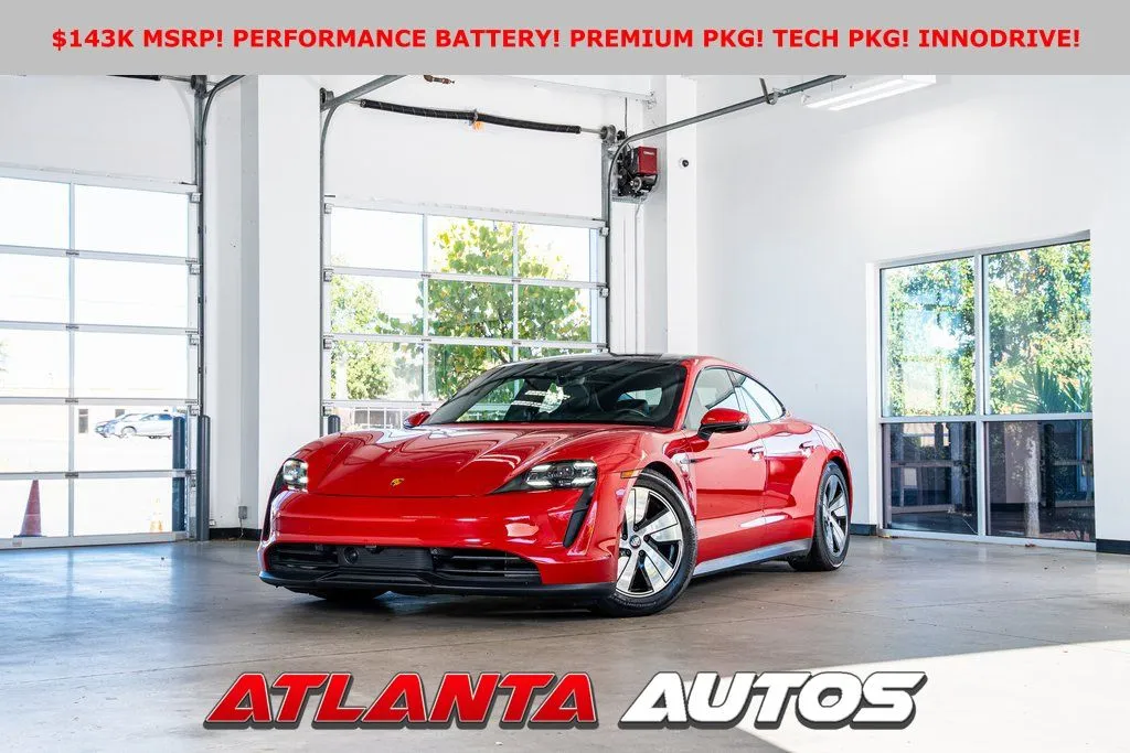 Red 2022 Porsche Taycan 4S for sale in Marietta, GA