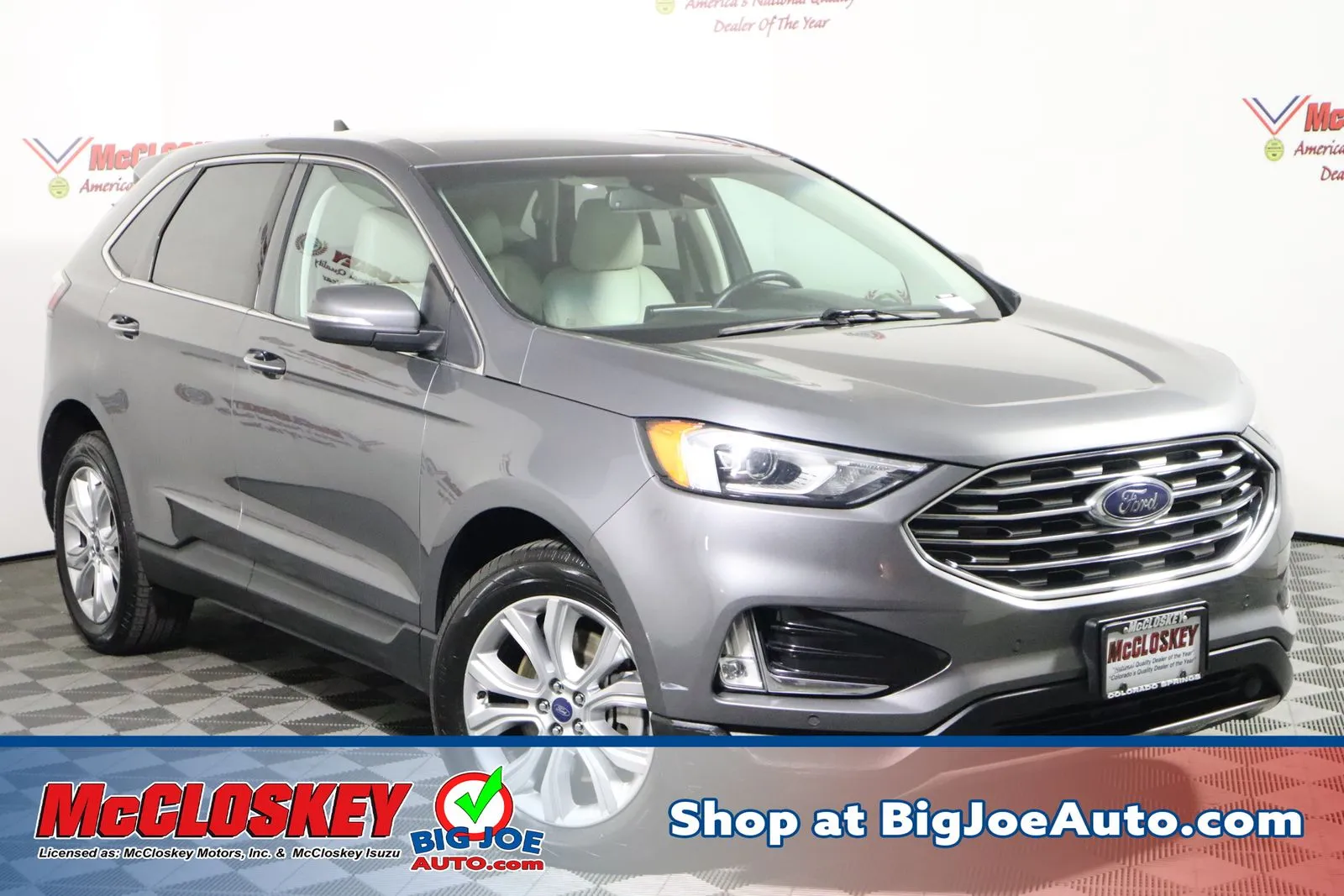 Gray 2021 Ford Edge Titanium for sale in Colorado Springs, CO