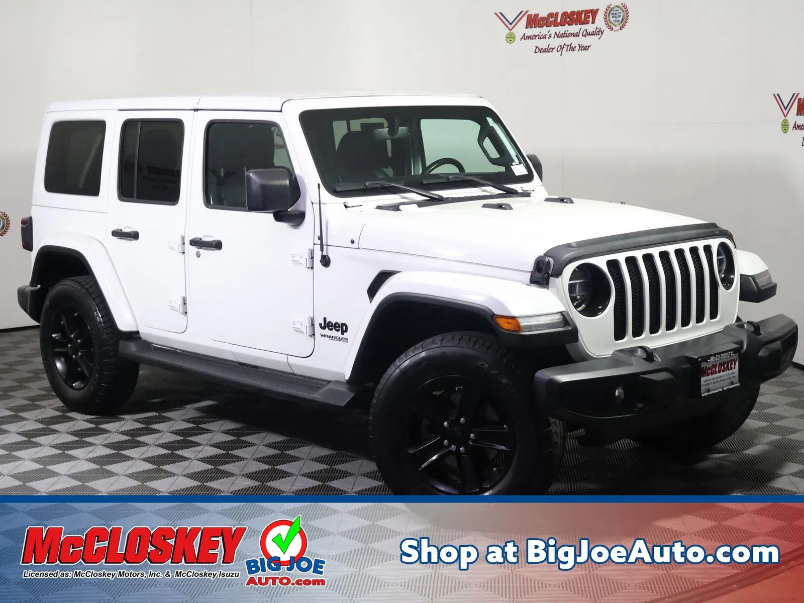 White 2020 Jeep Wrangler Unlimited Sahara Altitude for sale in Colorado Springs, CO