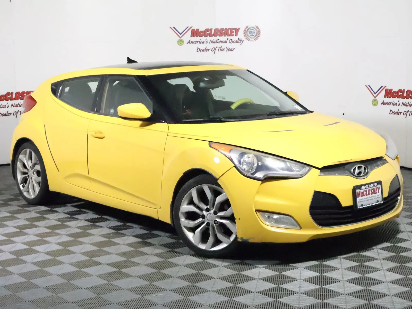 Yellow 2012 Hyundai Veloster for sale in Colorado Springs, CO