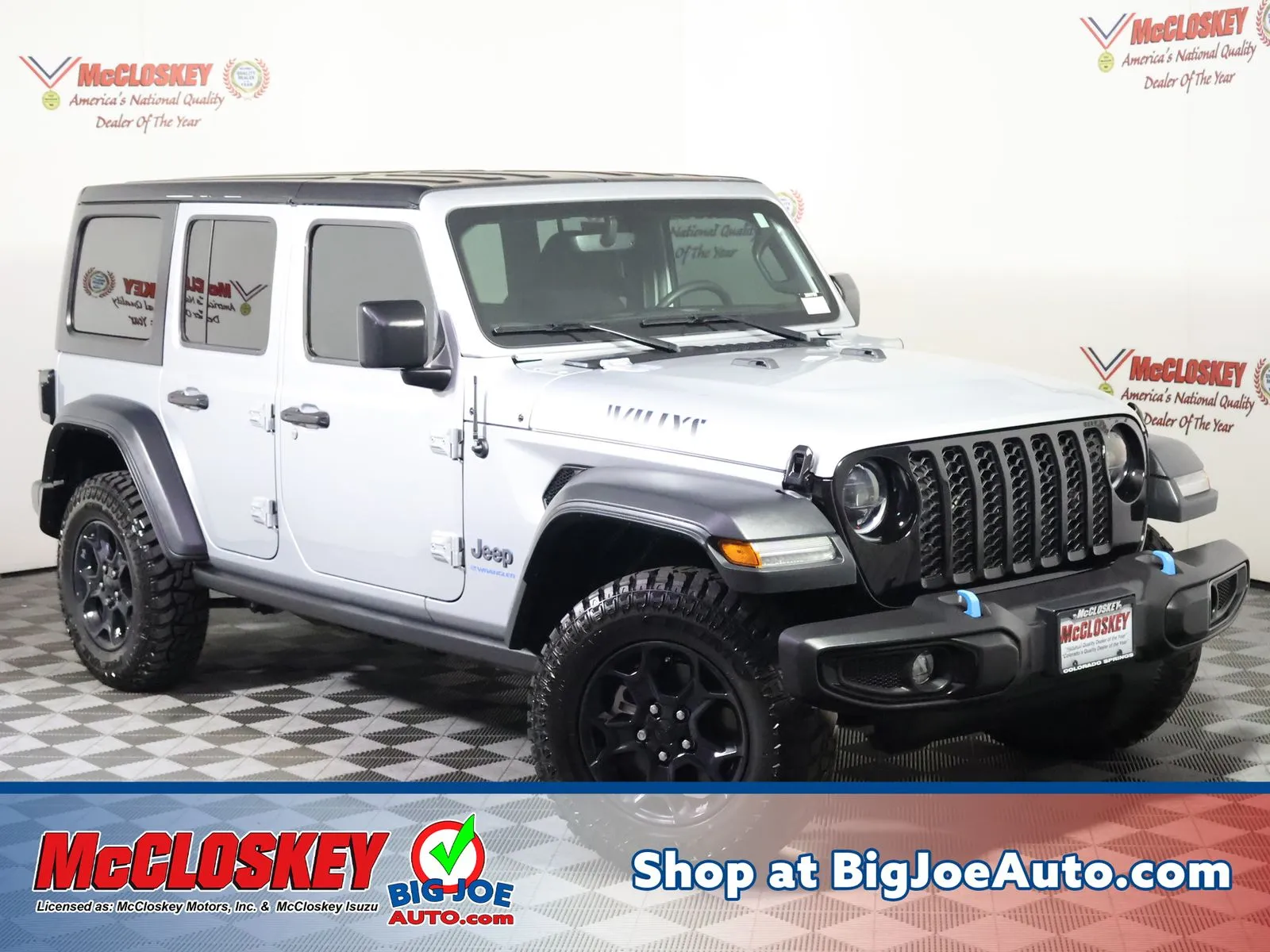Silver 2023 Jeep Wrangler Willys 4xe for sale in Colorado Springs, CO