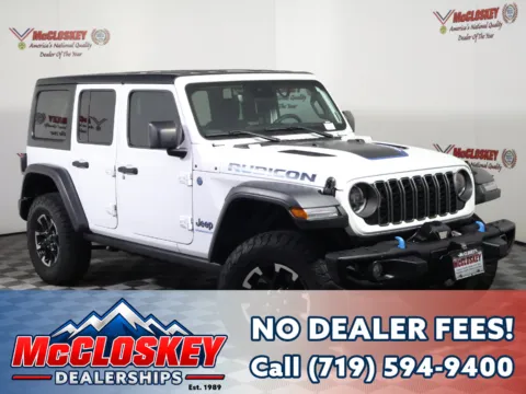 White 2024 Jeep Wrangler Rubicon 4xe for sale in Colorado Springs, CO