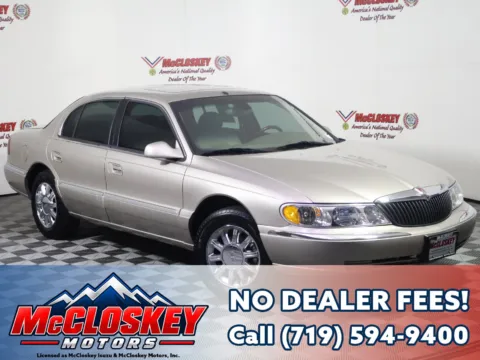 Gold 2002 Lincoln Continental ONE OWNER! for sale in Colorado Springs, CO