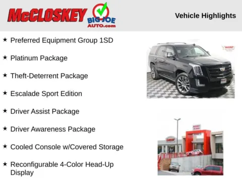 Another view of 2020 Cadillac Escalade Platinum Edition for sale in Colorado Springs, CO at McCloskey Truck Town (Licensed as McCloskey Motors Inc.)