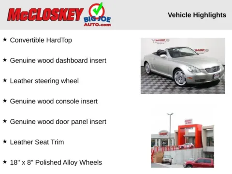 Photos of 2002 Lexus SC 430 for sale in Colorado Springs, CO at McCloskey Truck Town