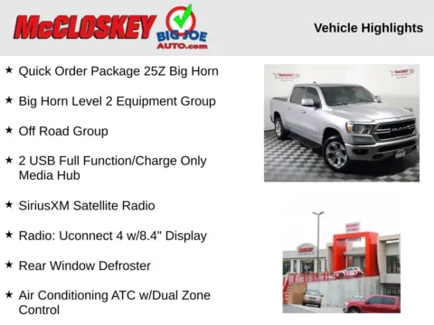 Photos of 2020 Ram 1500 Big Horn/Lone Star for sale in Colorado Springs, CO at McCloskey Truck Town