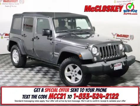 Gray 2018 Jeep Wrangler JK Unlimited Sport for sale in Colorado Springs, CO