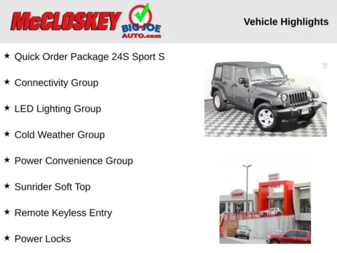 Photos of 2018 Jeep Wrangler JK Unlimited Sport for sale in Colorado Springs, CO at McCloskey Truck Town