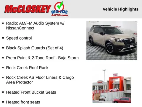 Photos of 2024 Nissan Pathfinder Rock Creek for sale in Colorado Springs, CO at McCloskey Truck Town