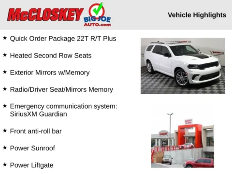 Photos of 2023 Dodge Durango R/T Plus for sale in Colorado Springs, CO at McCloskey Motors, Inc.