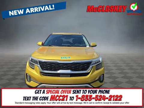 Yellow 2022 Kia Seltos SX for sale in Colorado Springs, CO