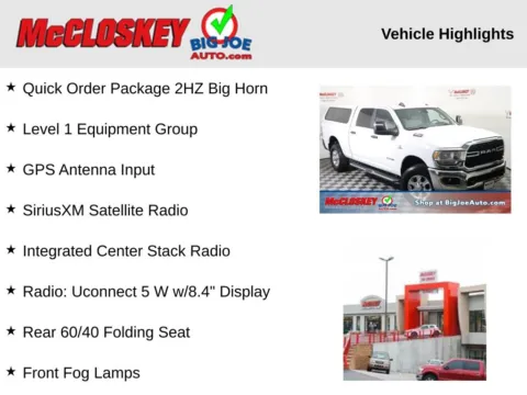 Photos of 2023 Ram 2500 Big Horn for sale in Colorado Springs, CO at McCloskey Truck Town (Licensed as McCloskey Motors Inc.)