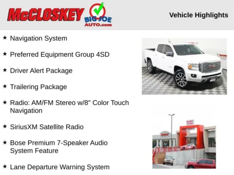 Photos of 2018 GMC Canyon Denali for sale in Colorado Springs, CO at McCloskey Motors, Inc.