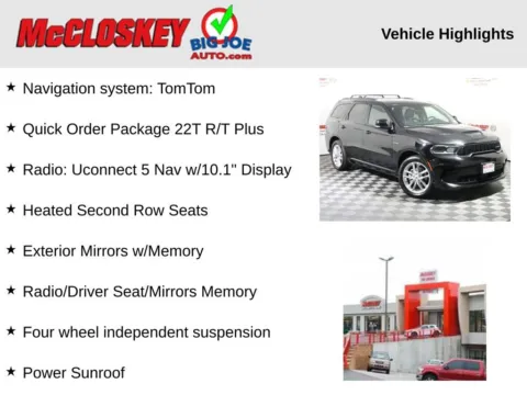 Photos of 2024 Dodge Durango R/T Plus for sale in Colorado Springs, CO at McCloskey Truck Town (Licensed as McCloskey Motors Inc.)