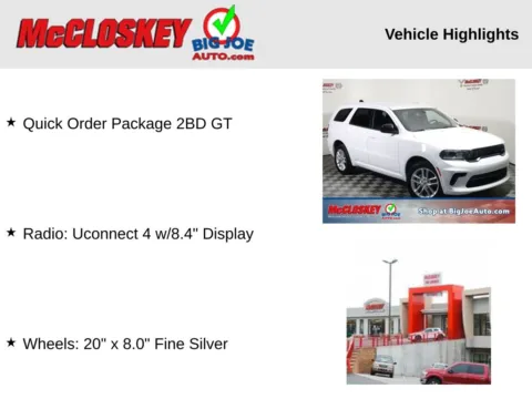 Photos of 2023 Dodge Durango GT for sale in Colorado Springs, CO at McCloskey Truck Town (Licensed as McCloskey Motors Inc.)