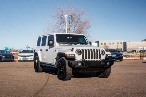 White 2022 Jeep Wrangler Unlimited Sahara Altitude for sale in Albuquerque, NM