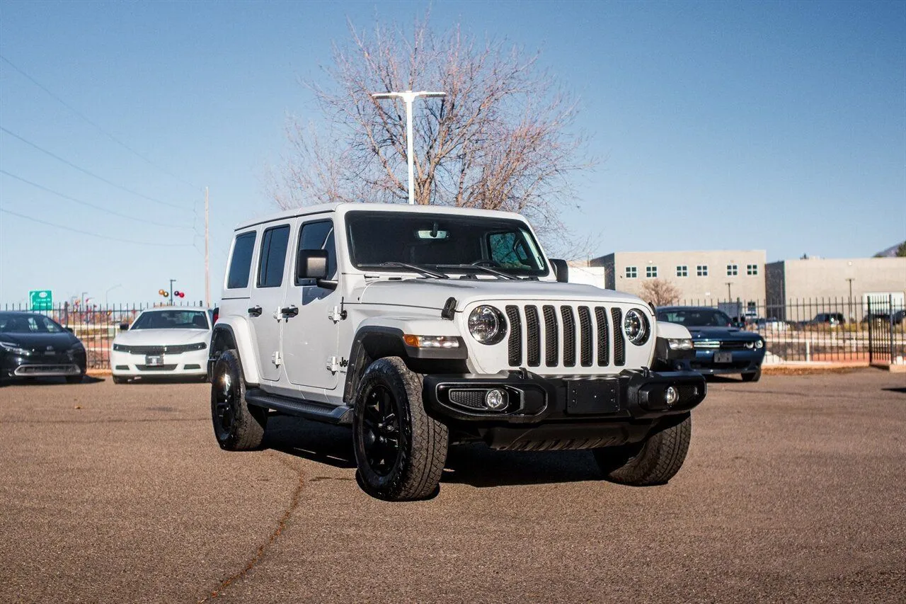 White 2022 Jeep Wrangler Unlimited Sahara Altitude for sale in Albuquerque, NM