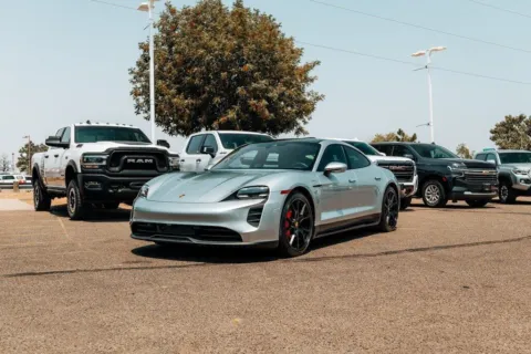 Another view of 2022 Porsche Taycan GTS for sale in Albuquerque, NM at Integrity Automotive