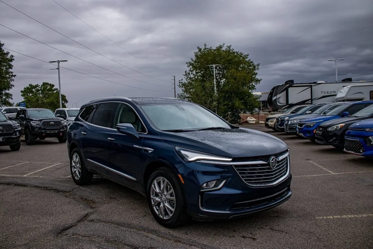 Blue 2022 Buick Enclave Premium Group for sale in Albuquerque, NM