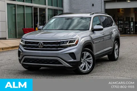 Black 2022 Volkswagen Atlas 3.6L V6 SE w/Technology for sale in Newnan, GA