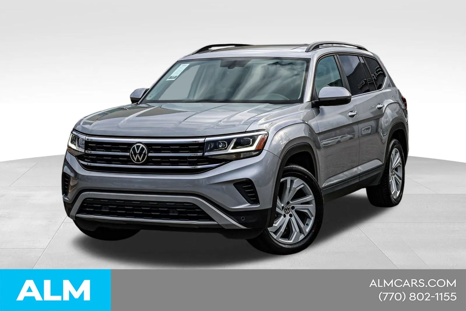 Black 2022 Volkswagen Atlas 3.6L V6 SE w/Technology for sale in Newnan, GA