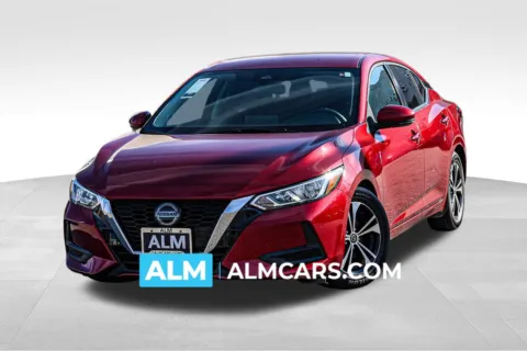 Red 2020 Nissan Sentra SV for sale in Newnan, GA