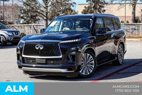 Black 2025 INFINITI QX80 SENSORY for sale in Newnan, GA