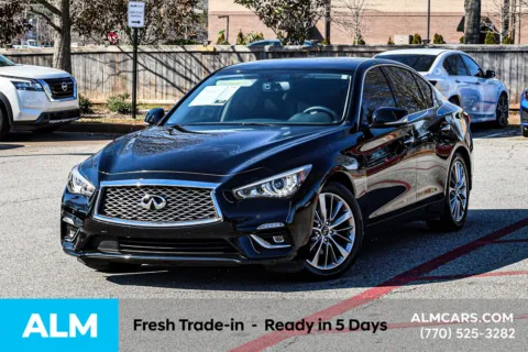Black 2024 INFINITI Q50 LUXE for sale in Newnan, GA