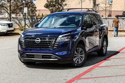 Blue 2026 Nissan Pathfinder SV for sale in Newnan, GA