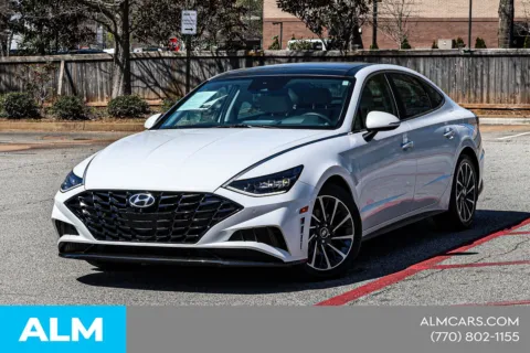 White 2022 Hyundai Sonata Limited for sale in Newnan, GA