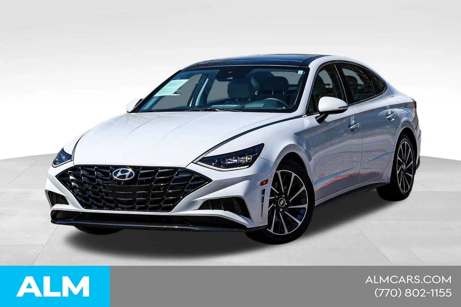 White 2022 Hyundai Sonata Limited for sale in Newnan, GA