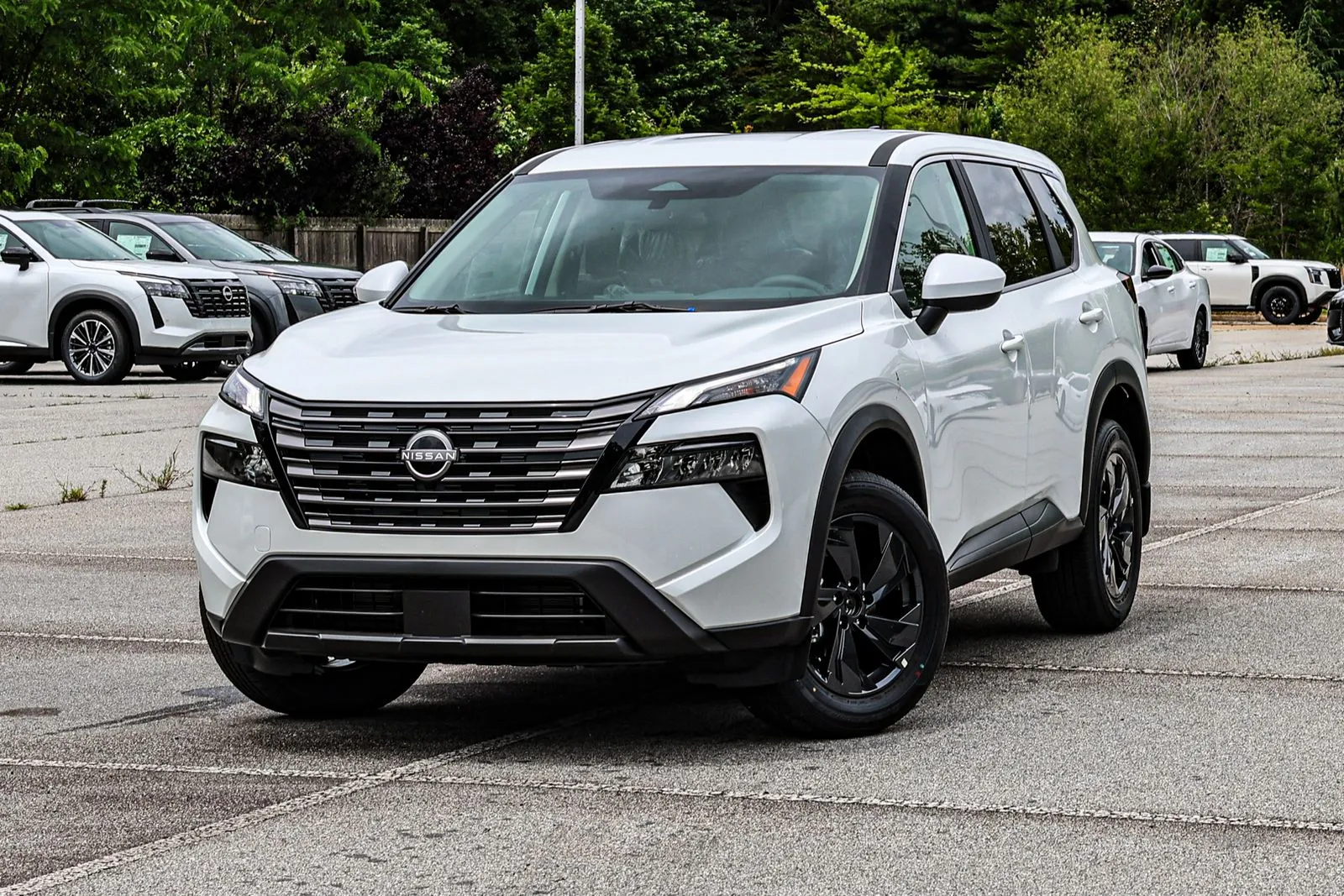 White 2026 Nissan Rogue SV w/ Lifetime Powertrain Warranty for sale in Newnan, GA